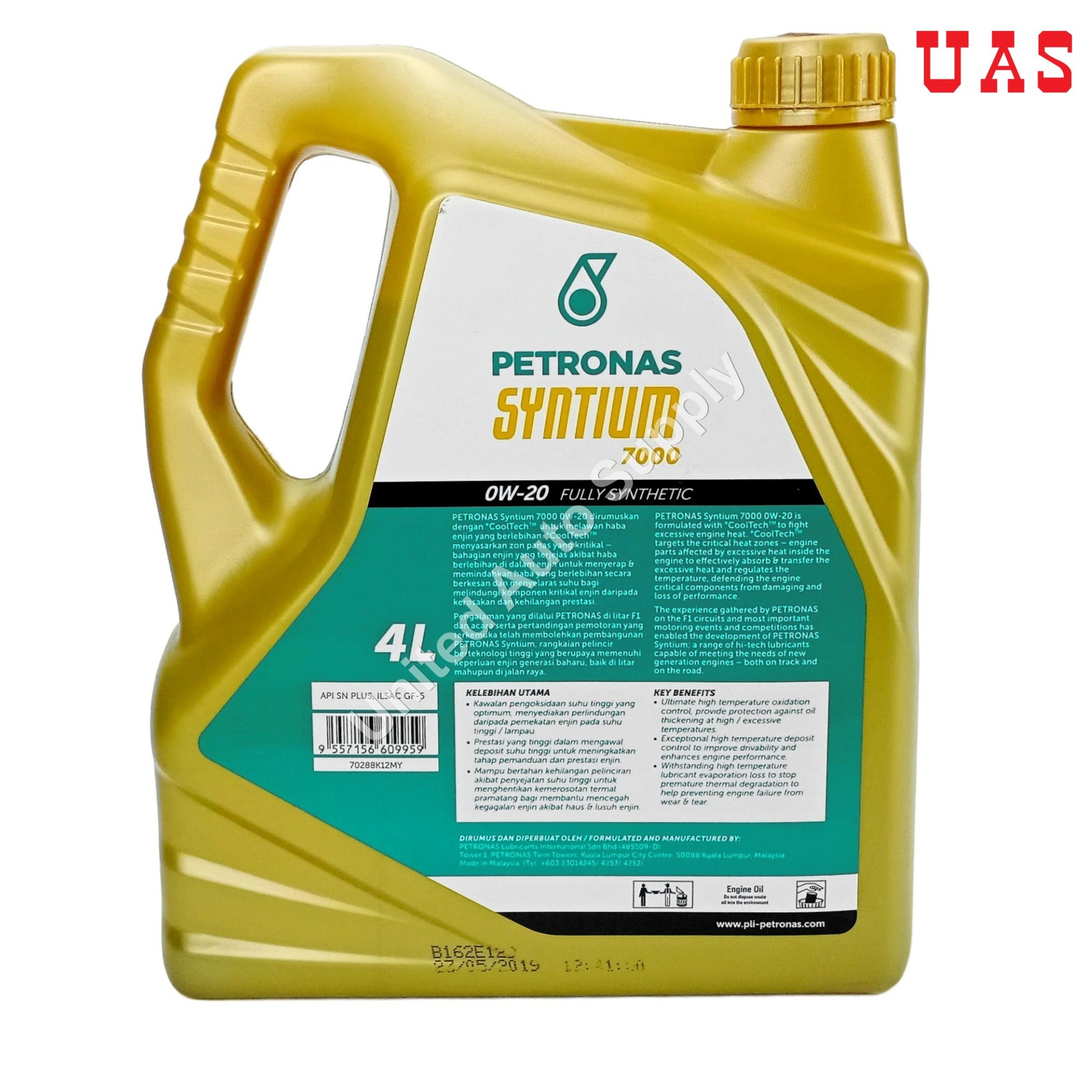 PETRONAS 0W-20 Engine Oil SYNTIUM 7000 Fully Synthetic